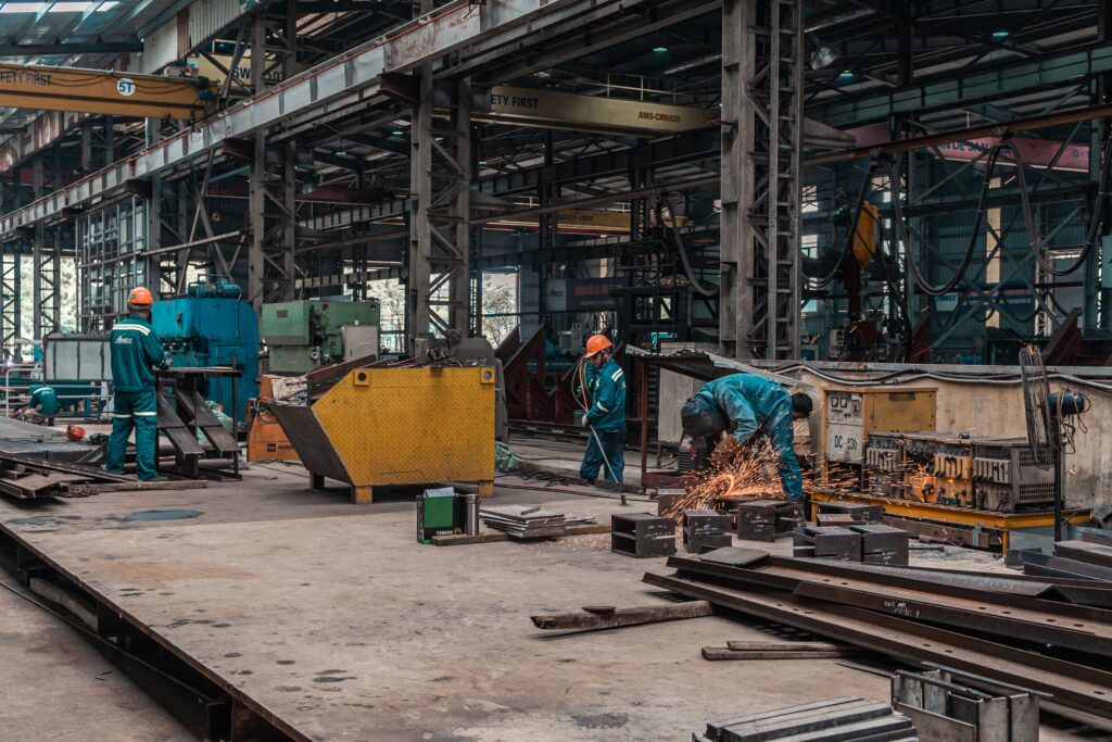 Factory construction site Saudi Arabia industrial facility