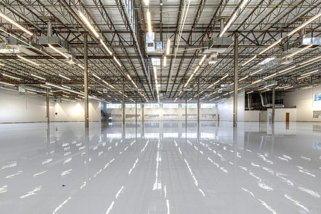 Completed industrial facility interior Saudi Arabia MODON EPC construction